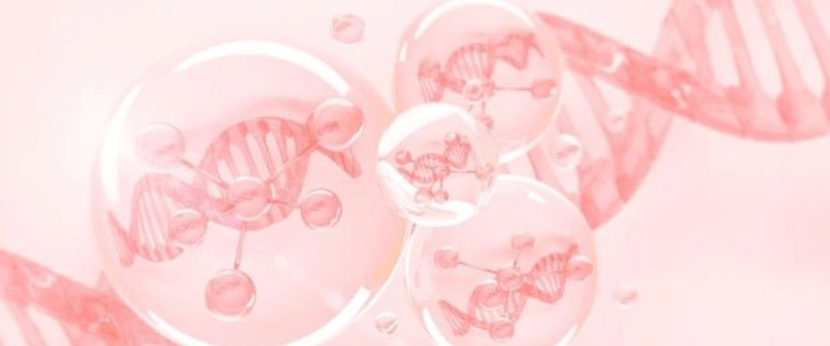 3D απεικόνιση εξωσωμάτων και DNA – συμβολίζει την κυτταρική αναγέννηση και την επιστημονική αισθητική